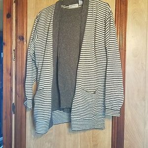 2 piece cardigan set w/ matching shirt
